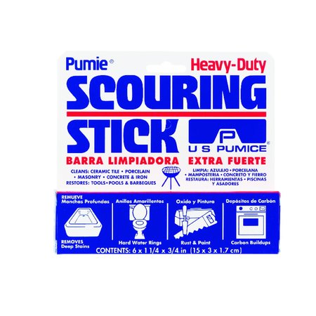 U.S. Pumice US Pumice Pumie Heavy Duty Scouring Stick For Bath/Toilet 6 in. L HDW-12